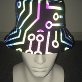 Hip Hop Rainbow Reflective Bucket Hat