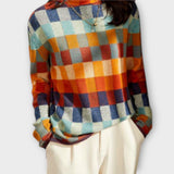 Erika – Pulover s patchwork uzorkom