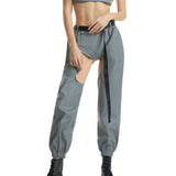 Laser Rave Reflective Open-Crotch Pants