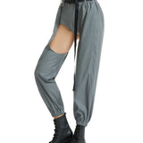 Laser Rave Reflective Open-Crotch Pants