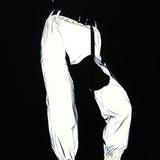 Laser Rave Reflective Open-Crotch Pants