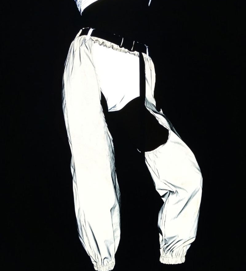 Laser Rave Reflective Open-Crotch Pants