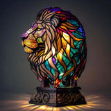 Minette – Čarobna Lampa Lion od Ob Coloriranog Stakla