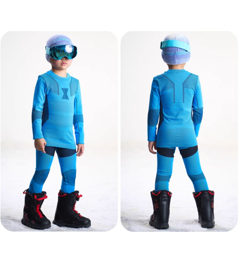 Outdoor Kids Ski Quick-Qry Breathable High Stretch Thermal Base Layer