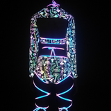 Reflective Rave Clothing Cross Strap Shiny Swimsuit