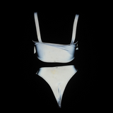 Reflective Rave Clothing Shiny Bikini Set