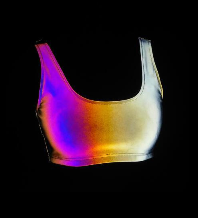 Reflective Rave Clothing Shiny Skirt Tank Two Piece Set