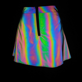 Reflective Rave Clothing Shiny Skirt Tank Two Piece Set