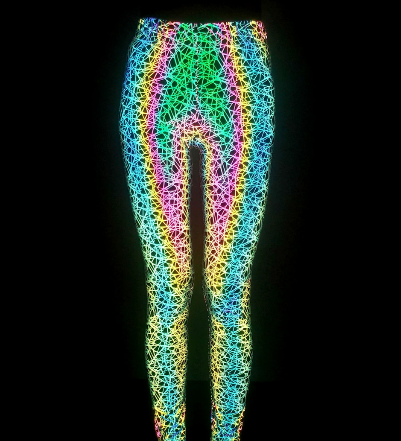 Reflective Rave Clothing Colorful Tank Leggings (Sold Separately)