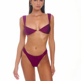AURA Plum Caspia - Brazilian Bikini Bottoms