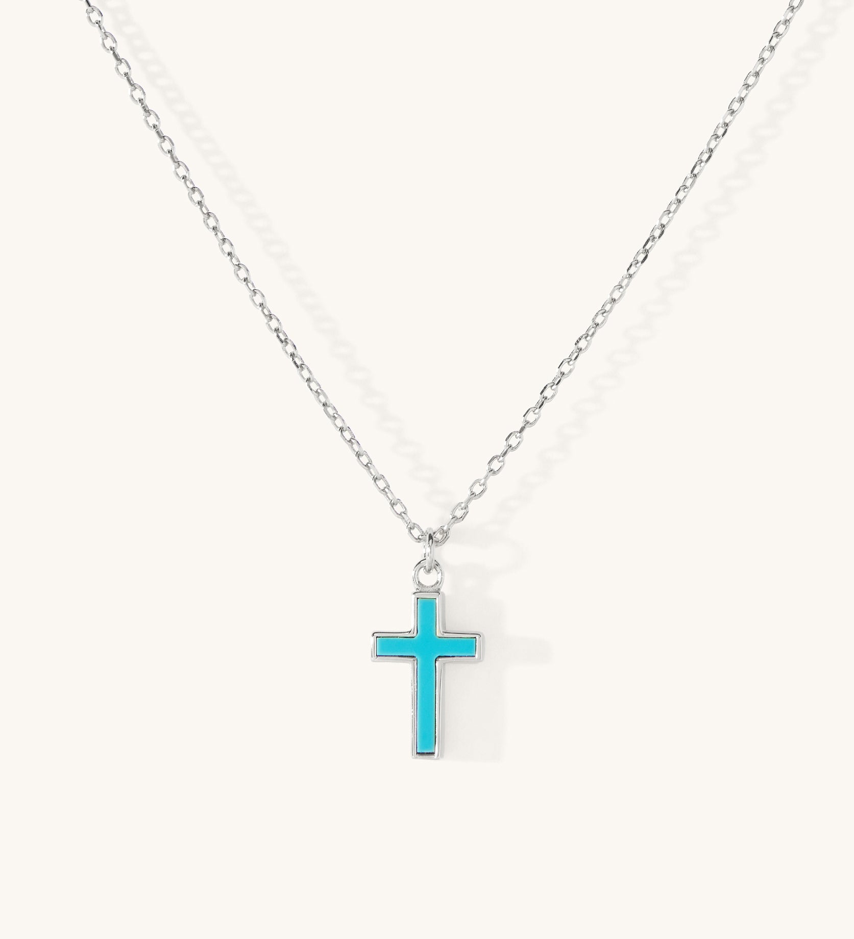 Piha Turquoise Cross Necklace