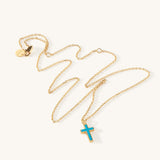 Piha Turquoise Cross Necklace
