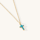 Piha Turquoise Cross Necklace