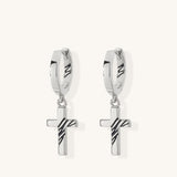 Tortuga Dangle Cross Earrings