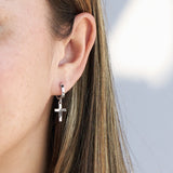Tortuga Dangle Cross Earrings