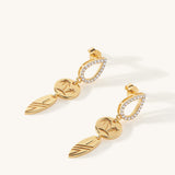 Ponta Preta Dangle Earrings