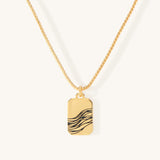 Gold Coast Dog Tag Necklace