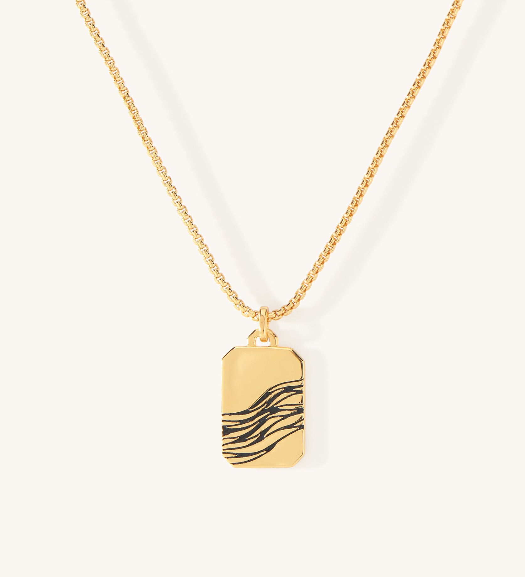Gold Coast Dog Tag Necklace