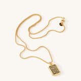 Oahu Wave Dog Tag Necklace