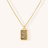 Oahu Wave Dog Tag Necklace