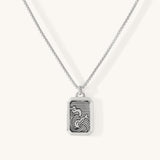 Oahu Wave Dog Tag Necklace
