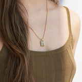 Oahu Wave Dog Tag Necklace