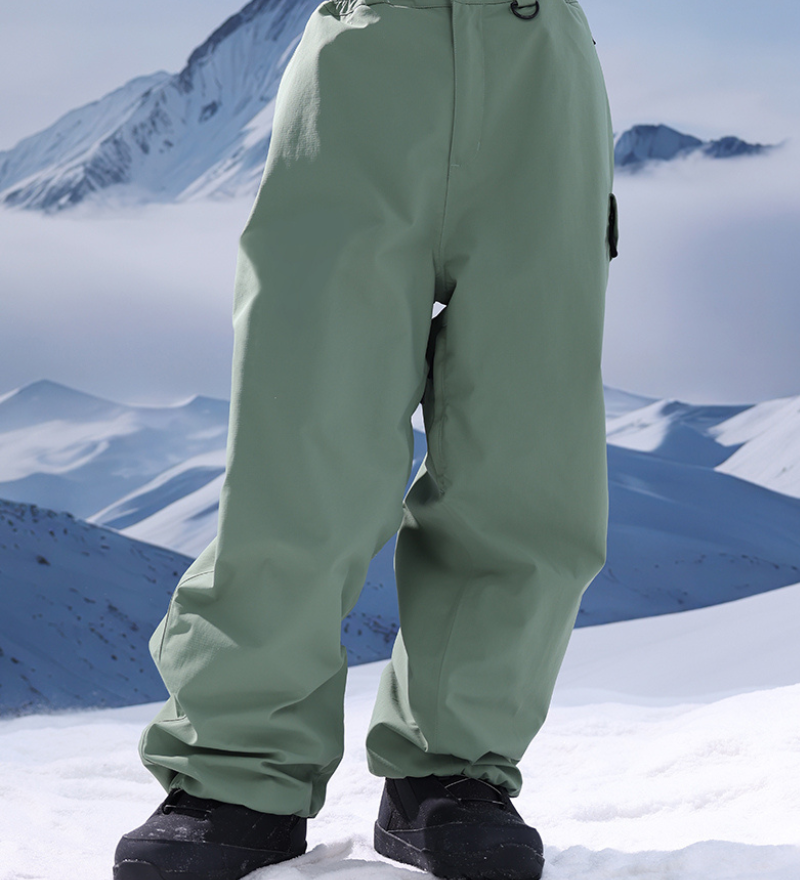 Ski Wear 3L Thick Baggy Snow Pants -Unisex