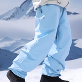 Ski Wear 3L Thick Baggy Snow Pants -Unisex