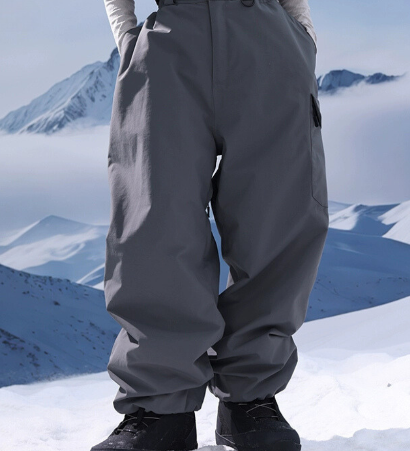 Ski Wear 3L Thick Baggy Snow Pants -Unisex