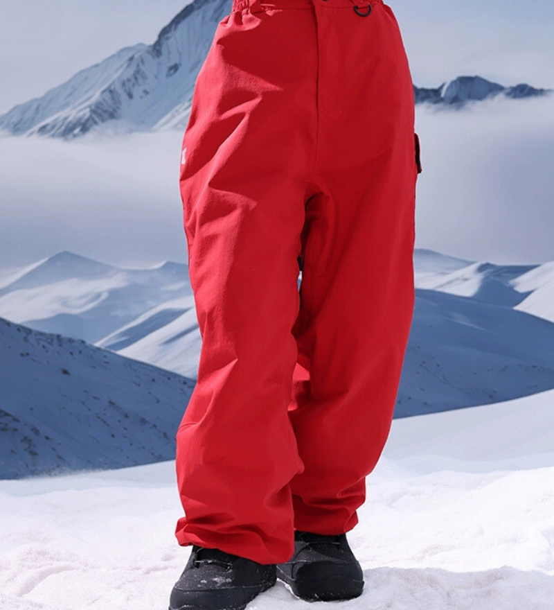 Ski Wear 3L Thick Baggy Snow Pants -Unisex