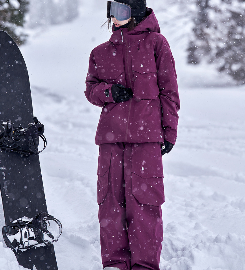 Ski Wear 3L Warm Waterproof Ski Jacket Cargo Pants Suit -Unisex (Single Unit Available)