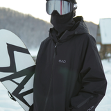 Ski Wear Black Fleece-Lined Waterproof Ski Suit -Unisex (Single Unit Available)