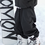 Ski Wear Black Fleece-Lined Waterproof Ski Suit -Unisex (Single Unit Available)