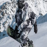 Ski Wear Black Waterproof Snowboard Jacket & Pants Set -Unisex