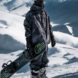 Ski Wear Black Waterproof Snowboard Jacket & Pants Set -Unisex