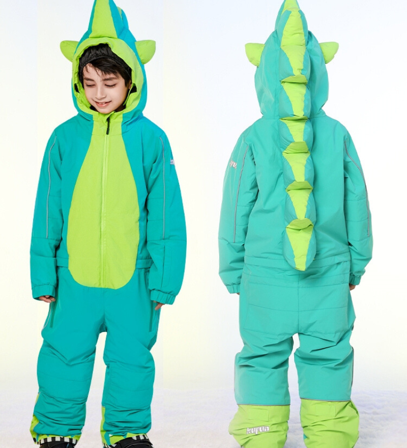 Ski Wear Cartoon Kids One-Piece Ski Suit
