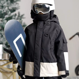 Ski Wear Color Block Waterproof Jacket&Bibs Kids Snow Suit (Single Unit Available)