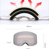 Ski Wear Double Layer Polarized Anti-fog Unisex Ski Goggles
