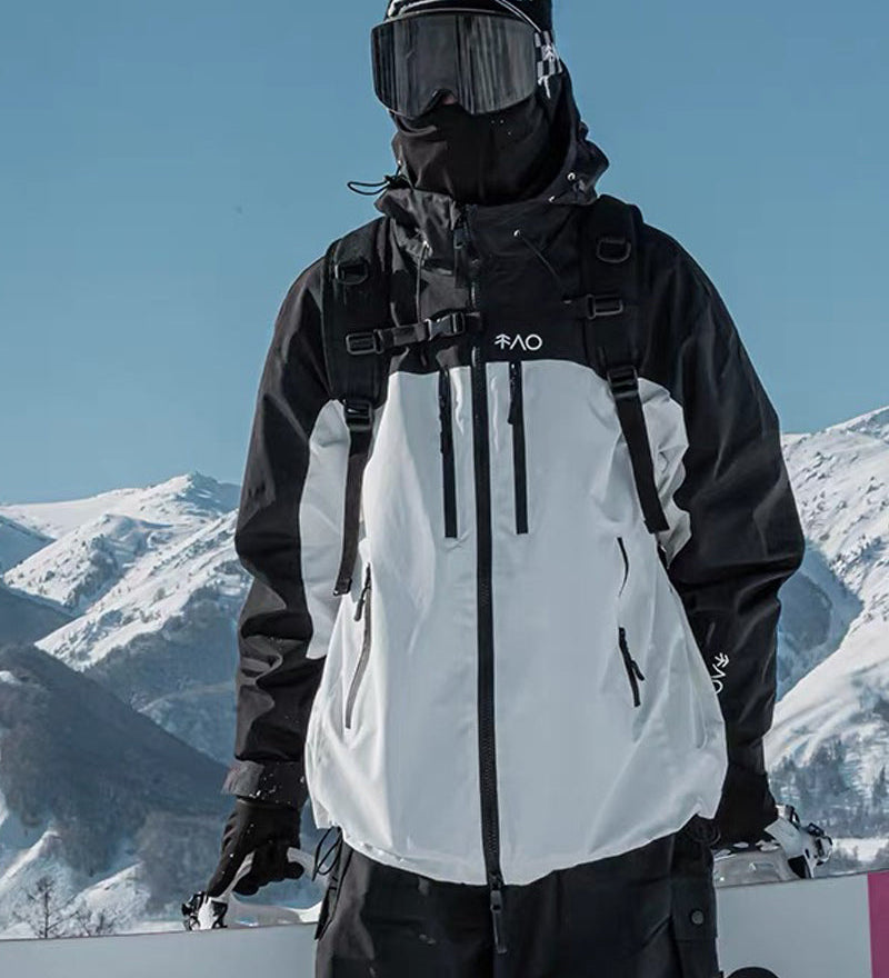 Ski Wear Fleece Lining 3L Waterproof Ski Jacket -Unisex