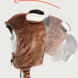 Ski Wear Kids Plush Jumping Ear Snow Helmet Hood