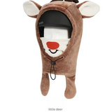 Ski Wear Kids Plush Jumping Ear Snow Helmet Hood