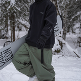 Ski Wear Loose Fit Fleece-Lined Snowboard Pants -Unisex