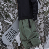 Ski Wear Loose Fit Fleece-Lined Snowboard Pants -Unisex