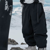 Ski Wear Loose Fit Fleece-Lined Snowboard Pants -Unisex