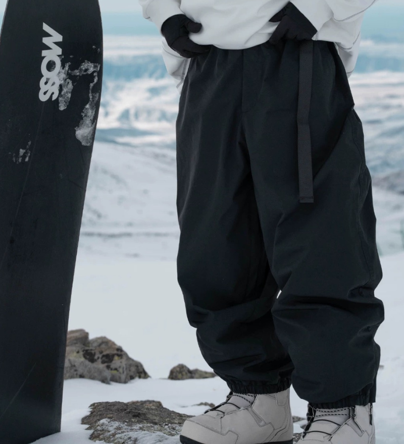 Ski Wear Loose Fit Fleece-Lined Snowboard Pants -Unisex