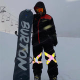 Ski Wear Neon Reflective Baggy Snow Pants -Unisex