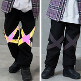 Ski Wear Neon Reflective Baggy Snow Pants -Unisex