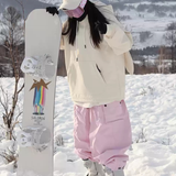 Ski Wear Bunny Ear Waterproof Loose-Fit Ski Hoodie - Women's