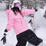 Ski Wear Bunny Ear Waterproof Loose-Fit Ski Hoodie - Women's