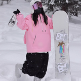 Ski Wear Bunny Ear Waterproof Loose-Fit Ski Hoodie - Women's